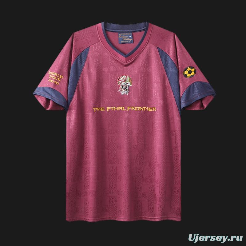 Retro 2010 West Ham United x Iron Maiden Away Jersey
