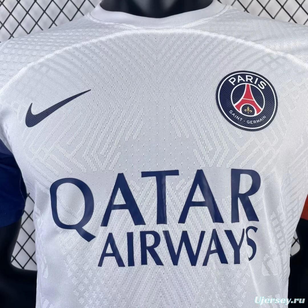 Player Version 23/24 PSG White Training Pre-Match Jersey