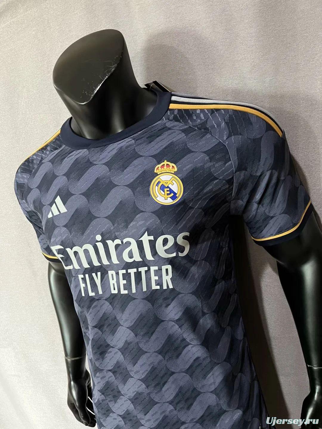 Player Version 23/24 Real Madrid Away Black Jersey