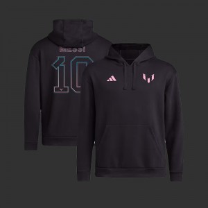 2023 Inter Miami Messi x adidas Name & Number Fleece Pullover Hoodie