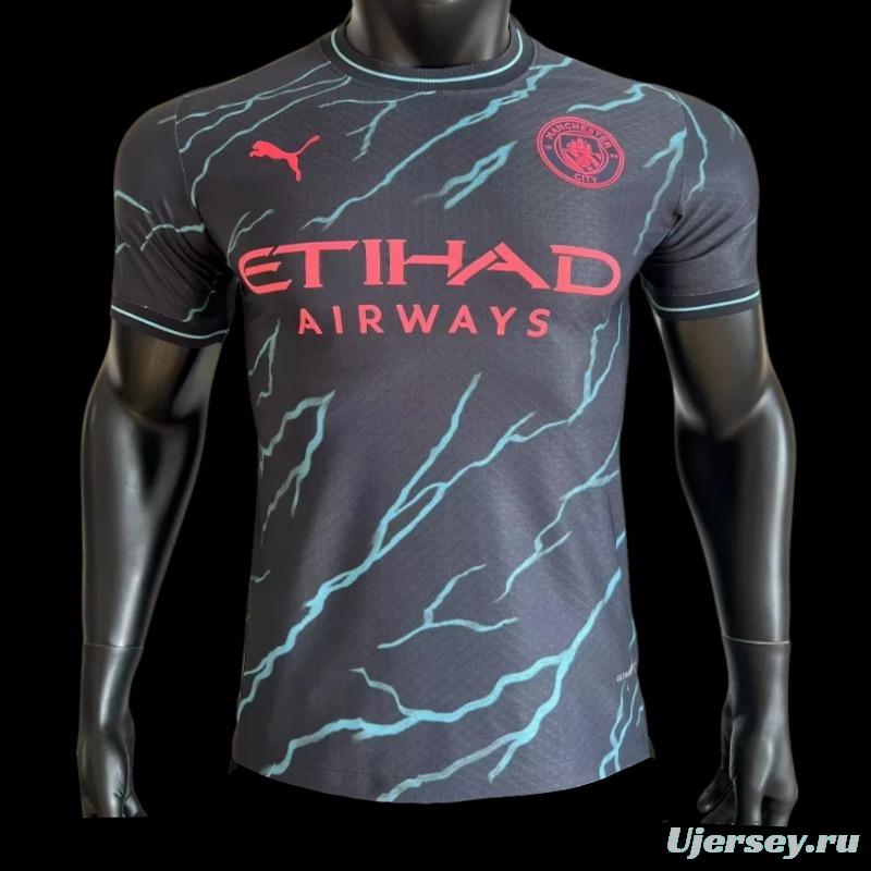 Player Version 23/24 Manchester City Third Black Jersey