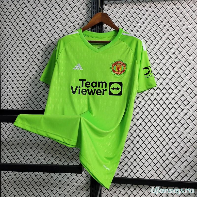 23/24 Manchester Untied Green Goalkeeper Jersey