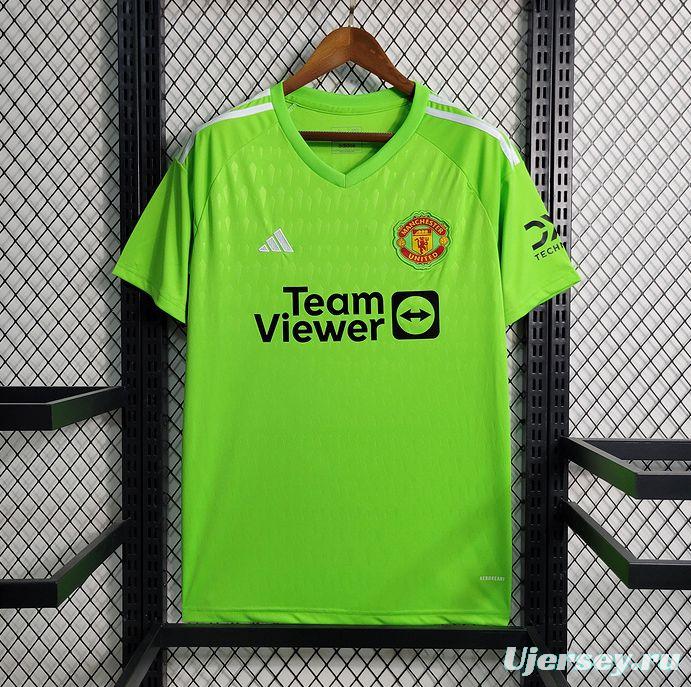 23/24 Manchester Untied Green Goalkeeper Jersey