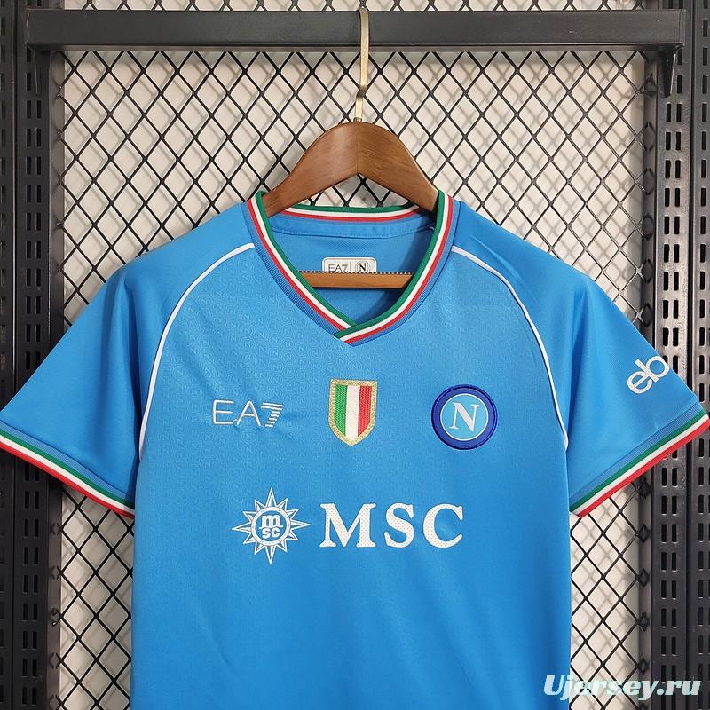 23/24 Kids Napoli Home Jersey