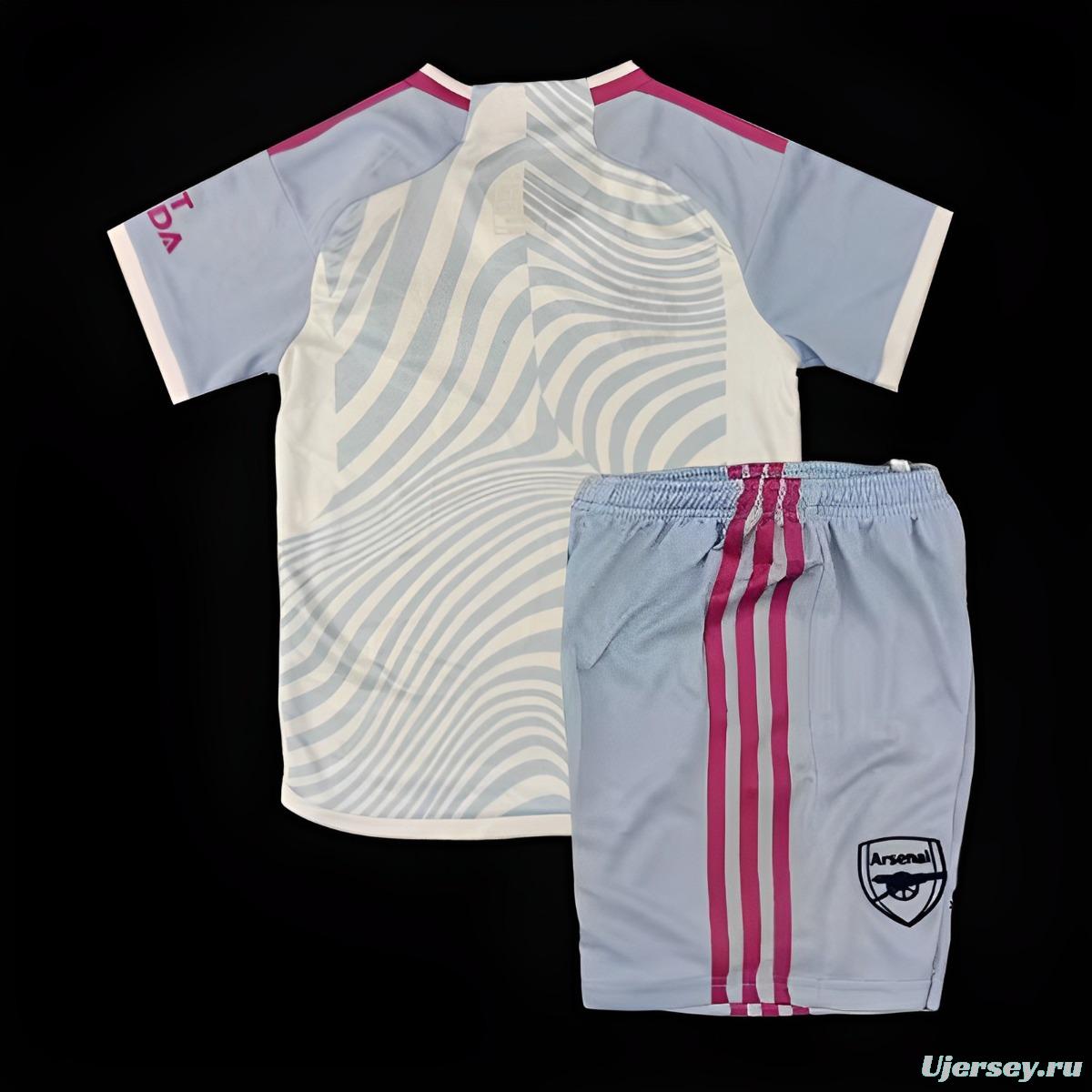 23/24 Arsenal Women Away For Kids Jersey