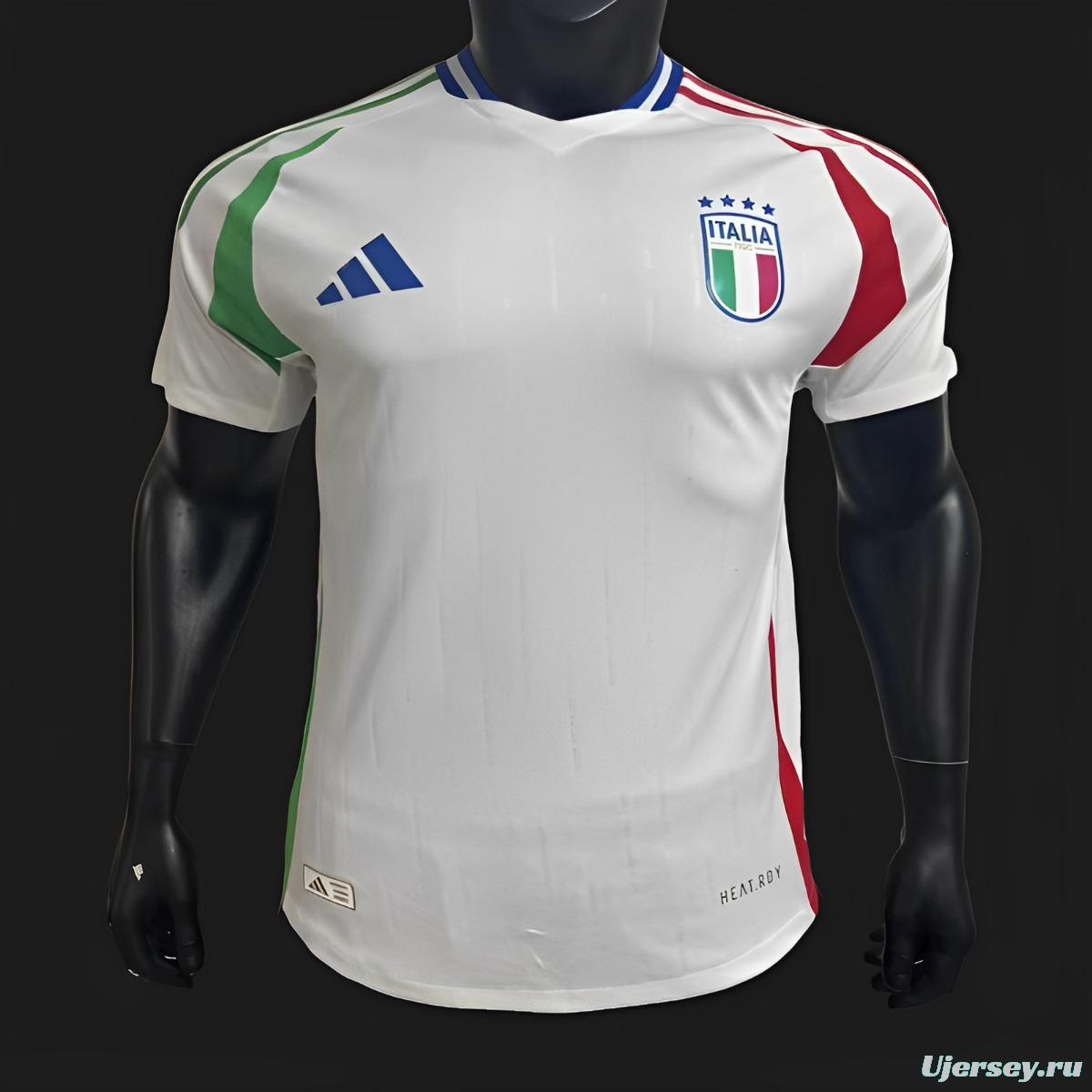 Player Version 2024 Italy Away White Jersey