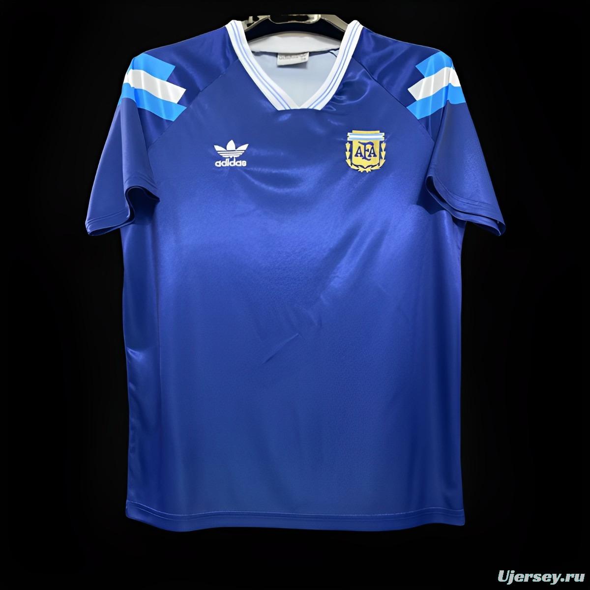 Retro 1991/93 Argentina Away Blue Jersey