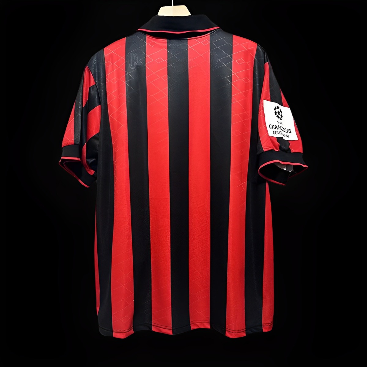 Retro 93/94 AC Milan Home Champion League Jersey With Patches
