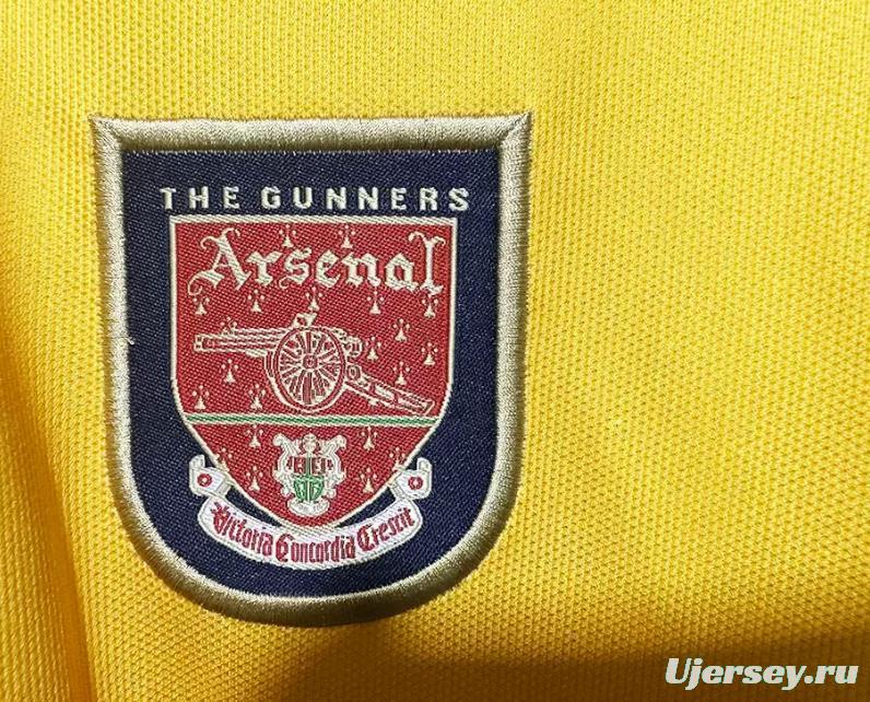 Retro 97/99 Arsenal Away Yellow Jersey