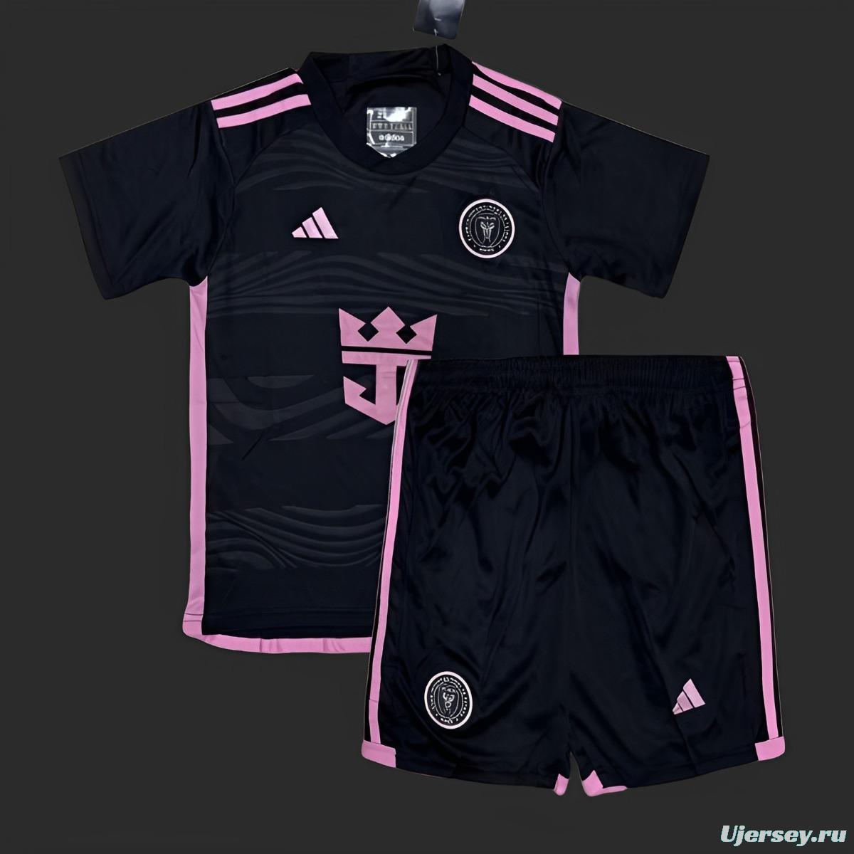 24/25 Kids Inter Miami Away Black Jersey