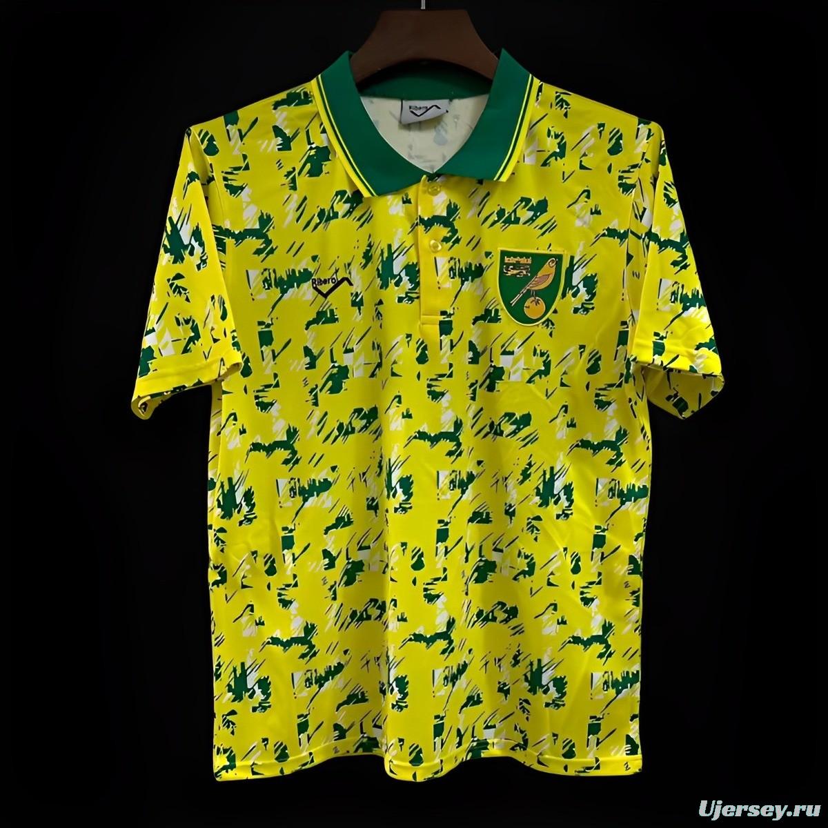 Retro 92/94 Norwich City Home Jersey