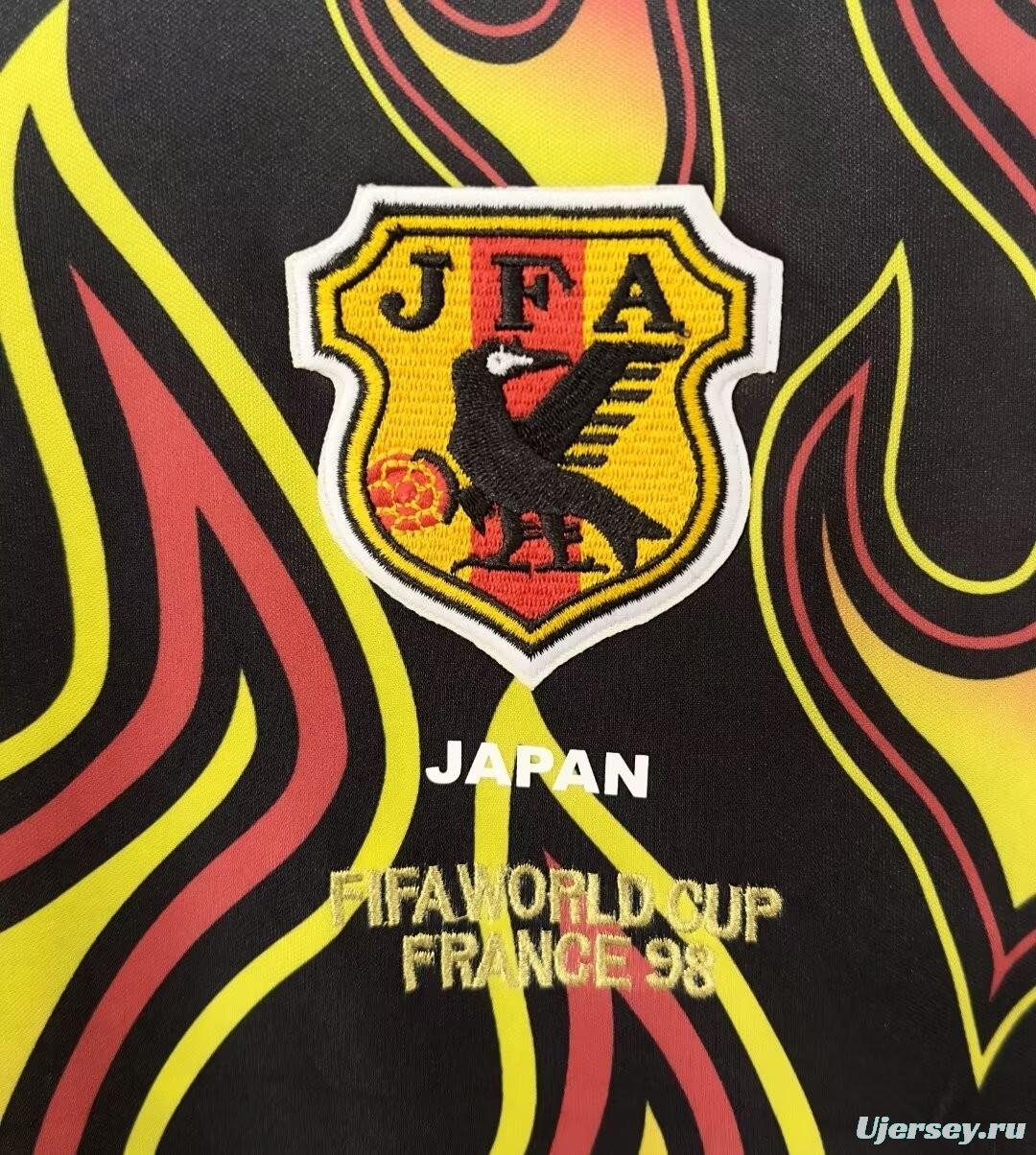 Retro 1998 Japan Goalkeeper Red Flame Long Sleeve Jersey