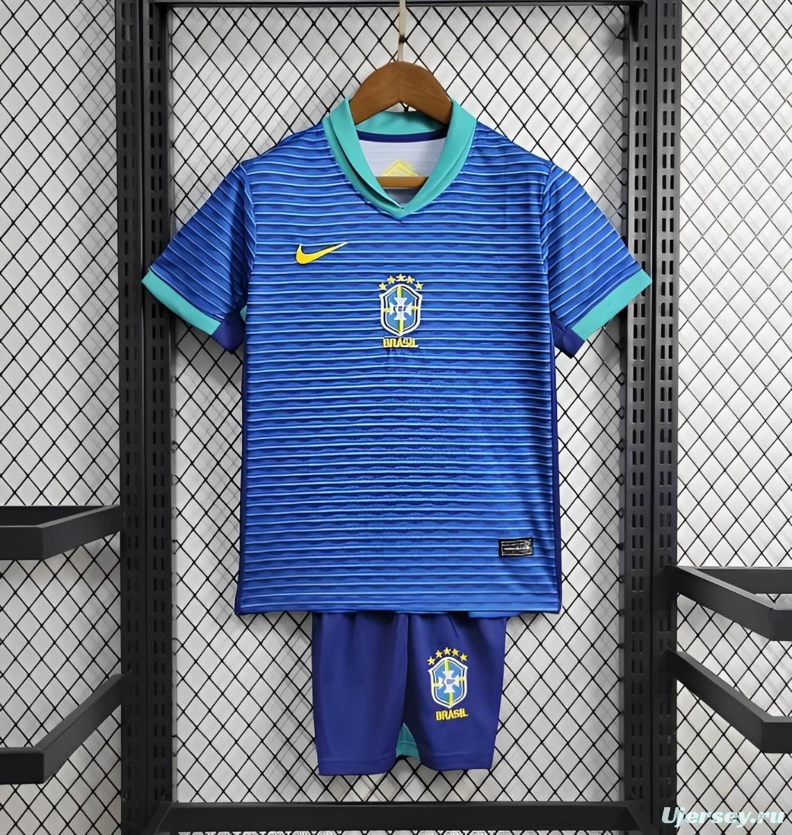 24/25 Kids Brazil Away Jersey