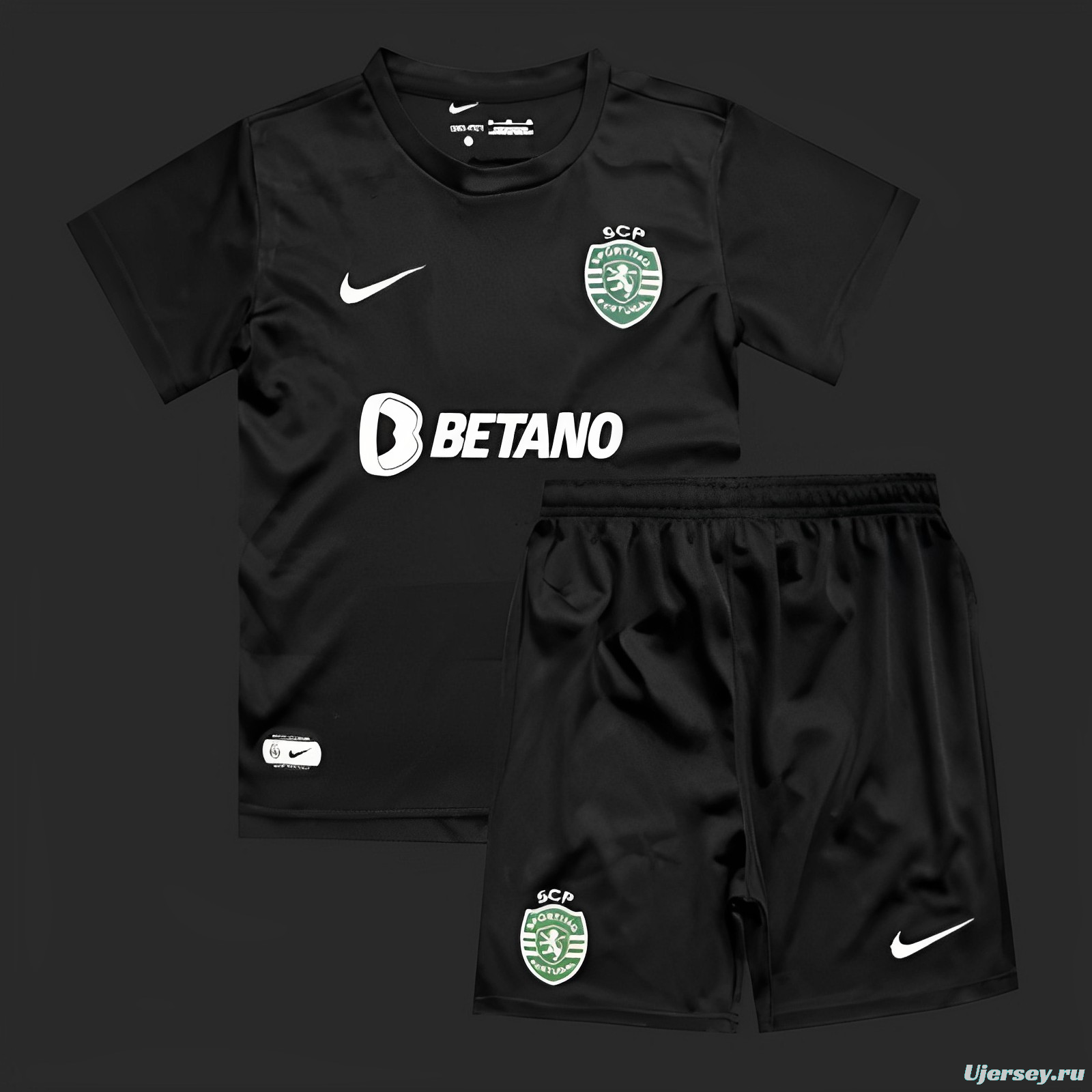 23/24 Kids Sporting Lisbon Forth Black Jersey