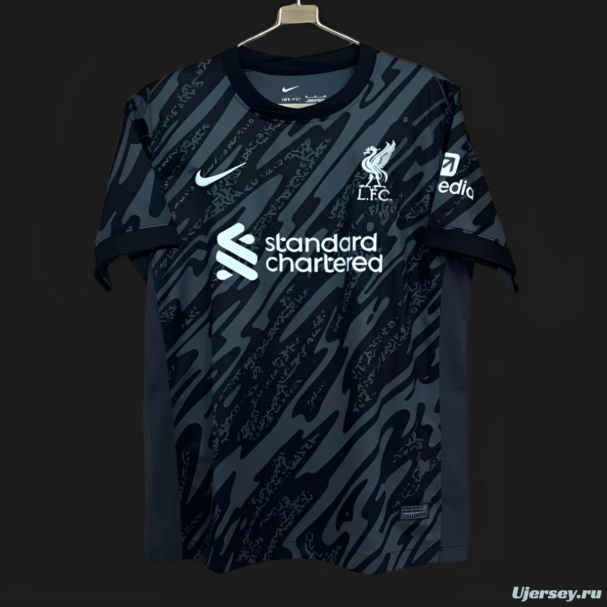 24/25 Liverpool Black Goalkeeper Jersey