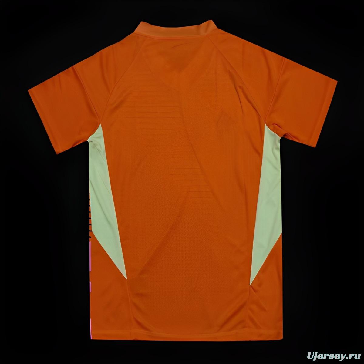 2024 Italy Orange Goalkeeper Jersey