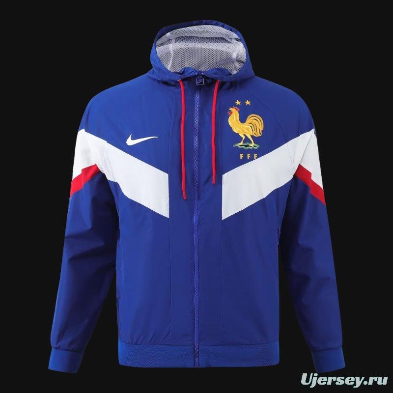 2024 France Blue Windbreaker