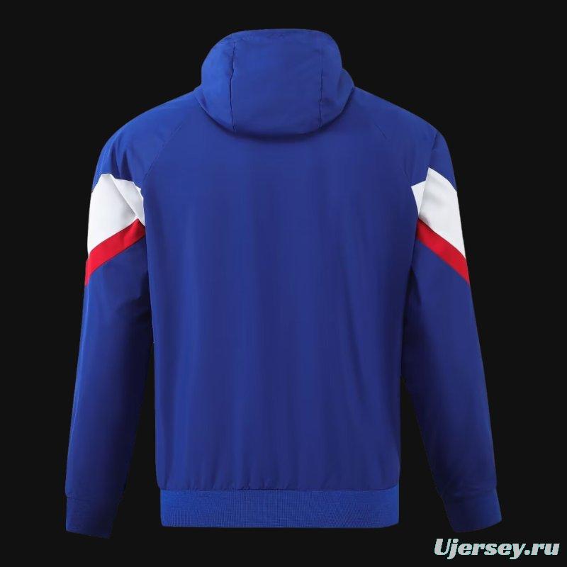 2024 France Blue Windbreaker