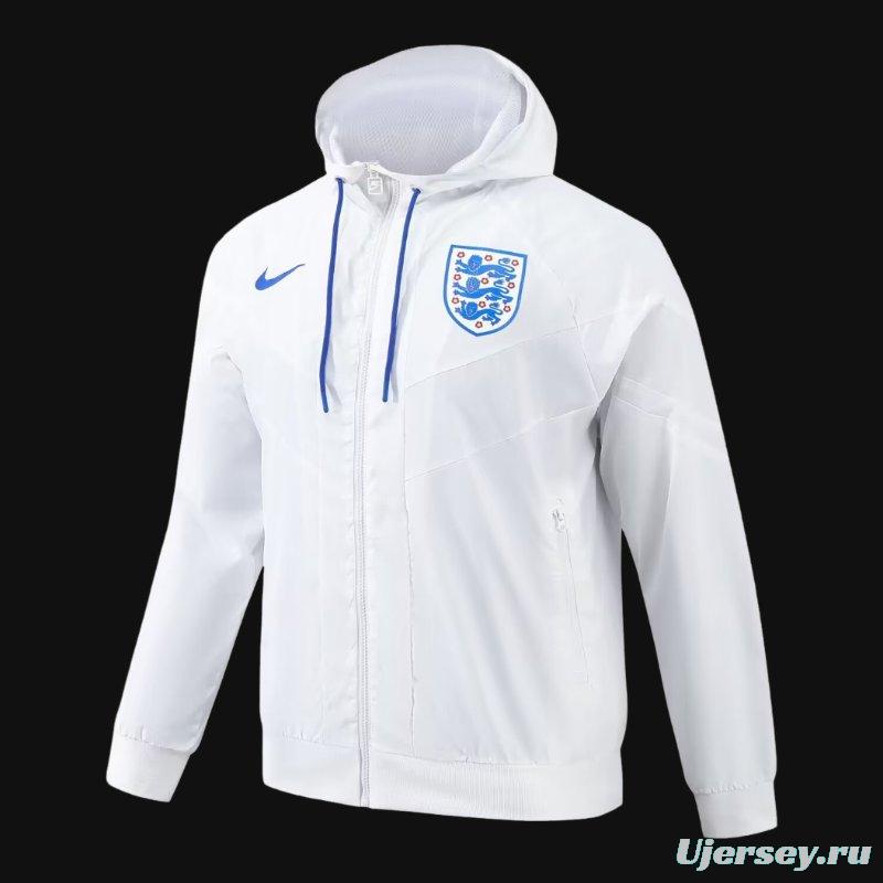 2024 England White Windbreaker