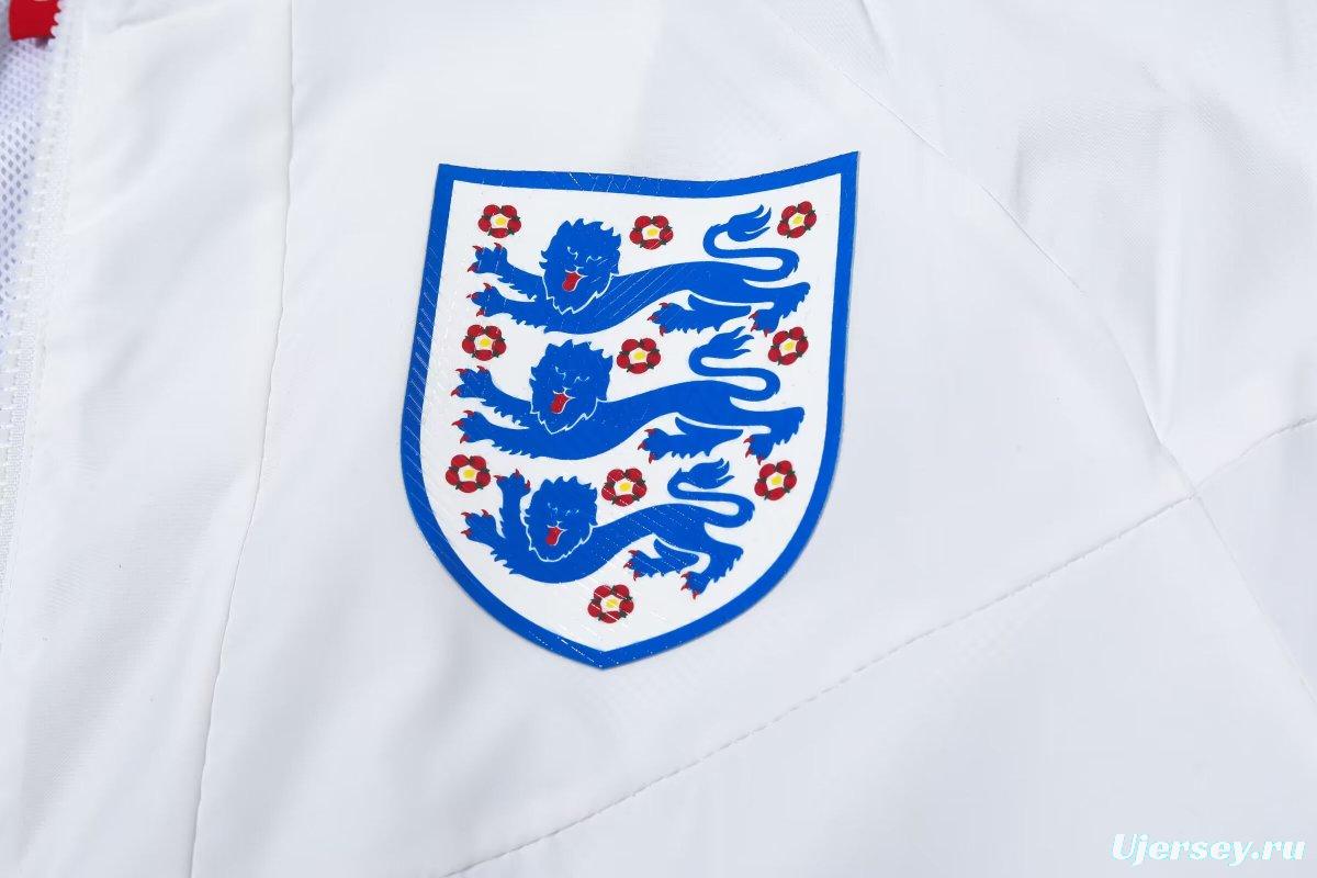 2024 England White Windbreaker