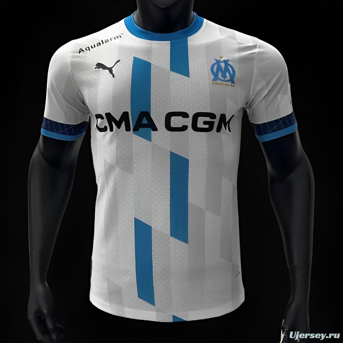 Player Version 24/25 Olympique Marseille X Team BDS Puma Esports White Jersey