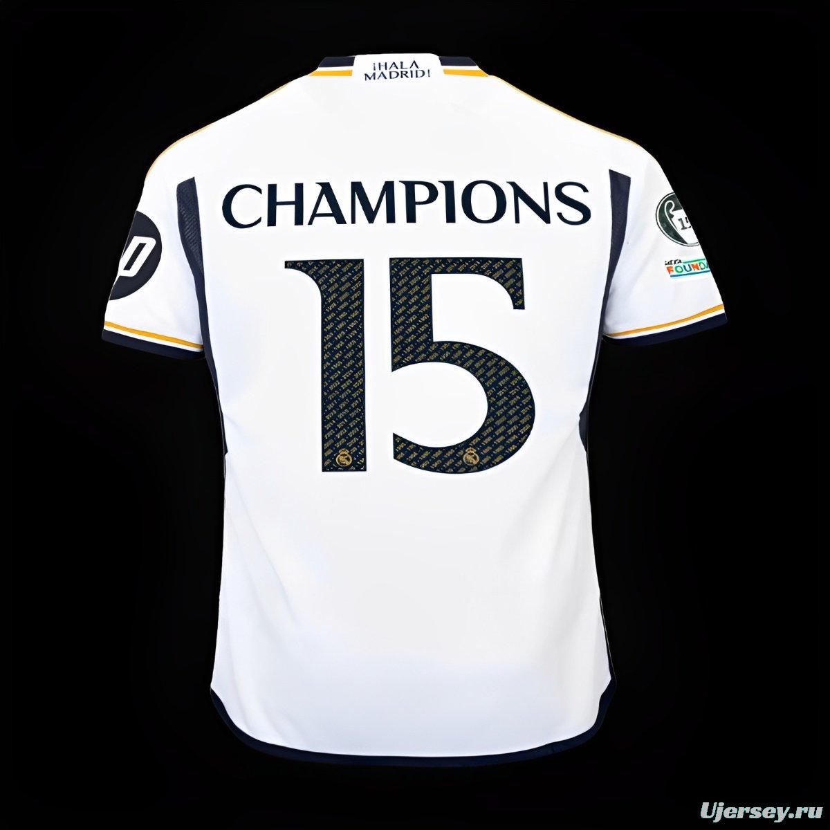 23/24 Real Madrid Home 15 Trophy Jersey