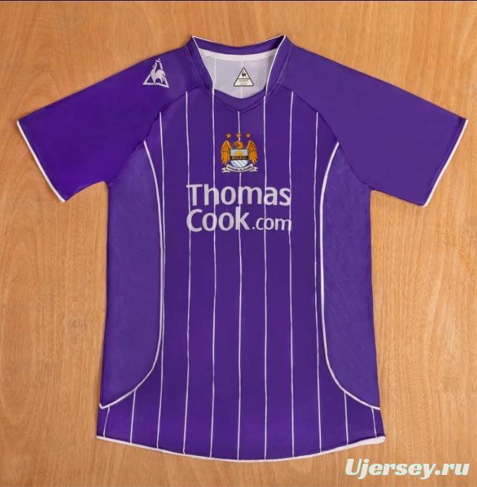 Retro 07/08 Manchester City Away Purple Jersey