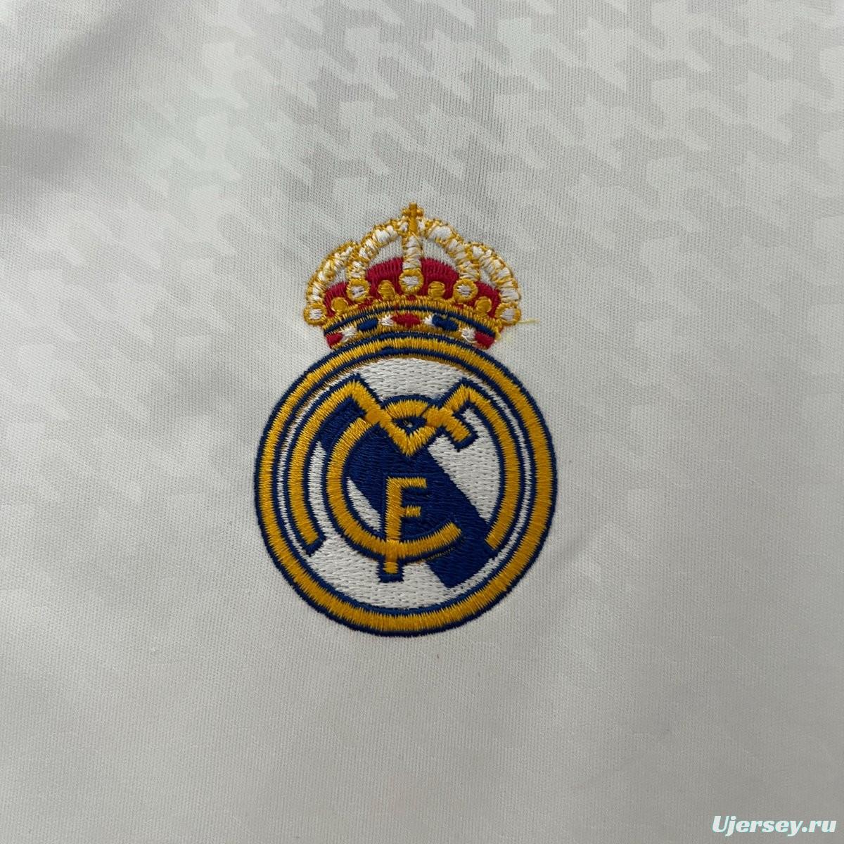 24/25 Real Madrid Home Jersey With 15 Trophy Patch