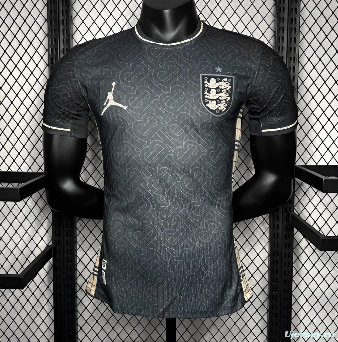 Player Version 2024 England Euro Jordan Black Jersey