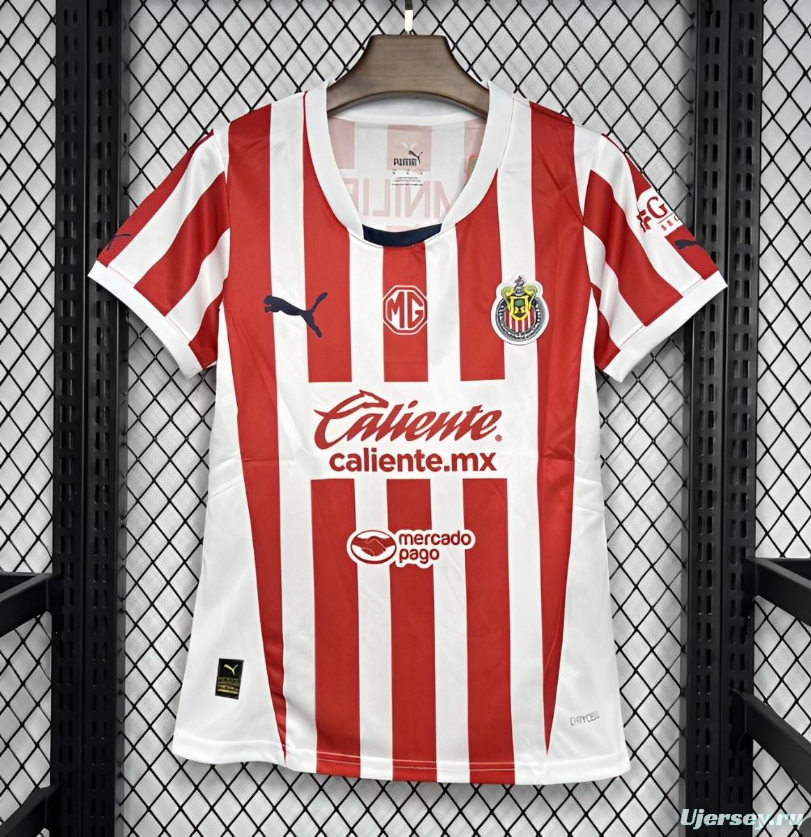 24/25 Women Chivas Guadalajara Home Jersey