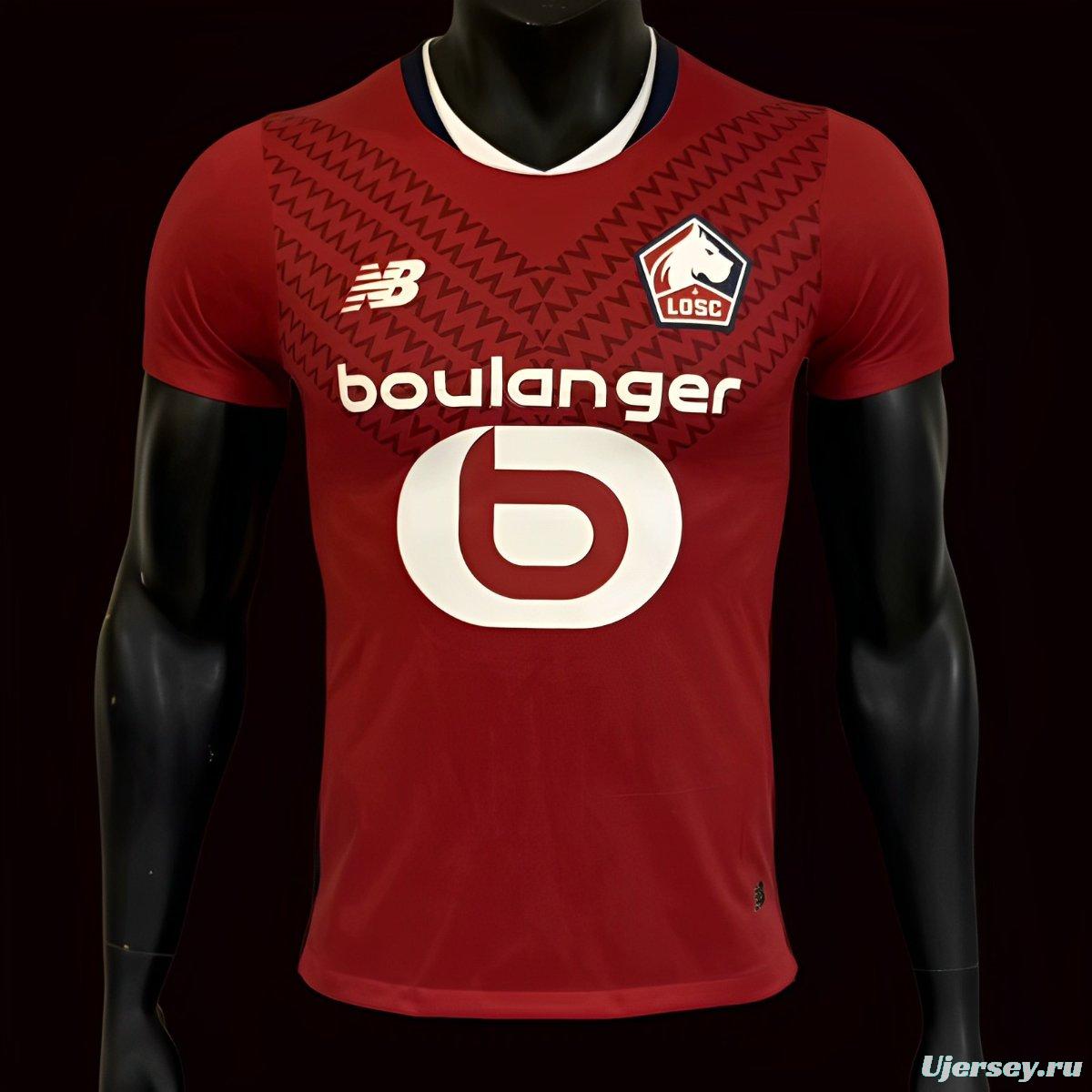 Player Version 24/25 Lille OSC Home Jersey