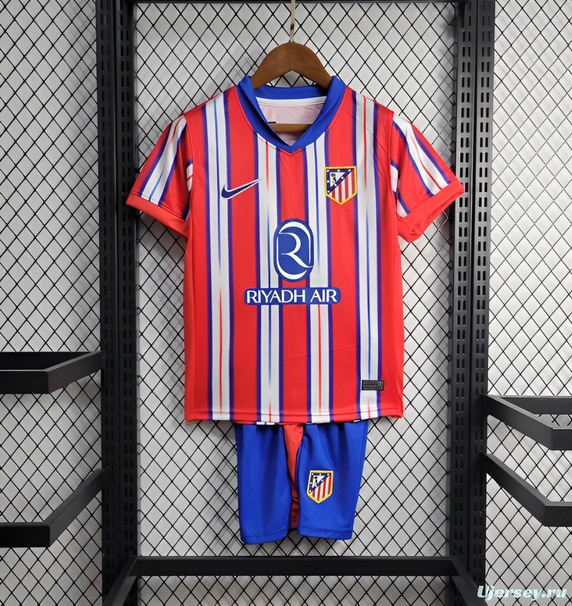 24/25 Kids Atletico Madrid Home 16-28 Jersey