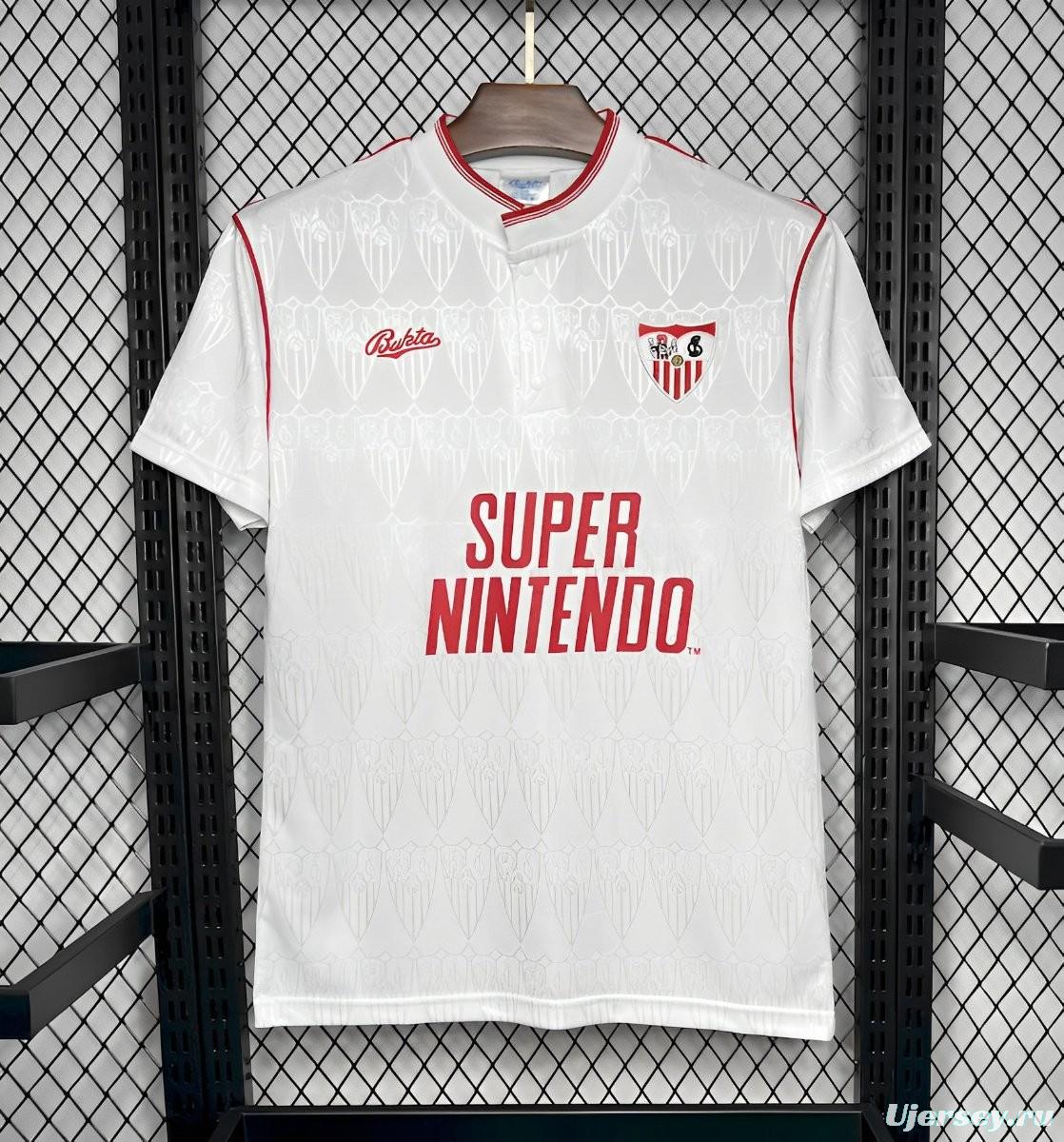 Retro 91/92 Sevilla FC Home Jersey