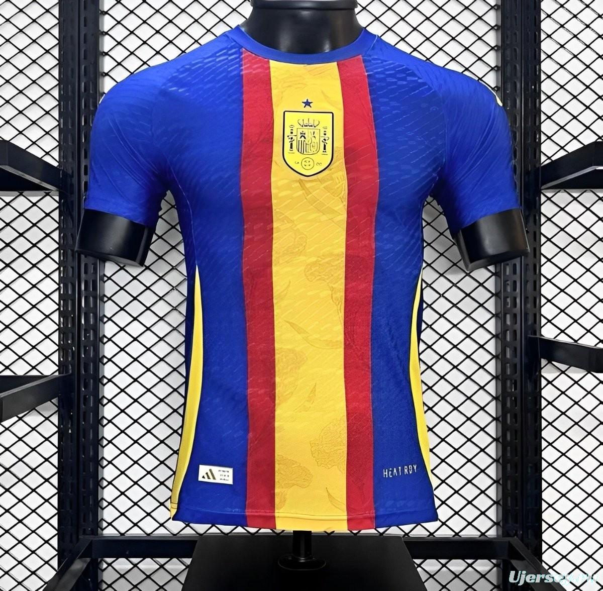 2024 Player Version Spain Euro Pre-match Training Jersey Uniform Jersey