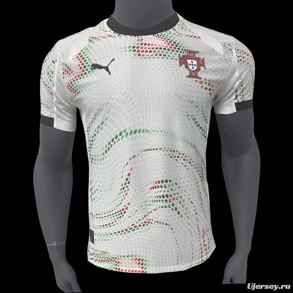 Player Version 2024 Portugal Away White Jersey