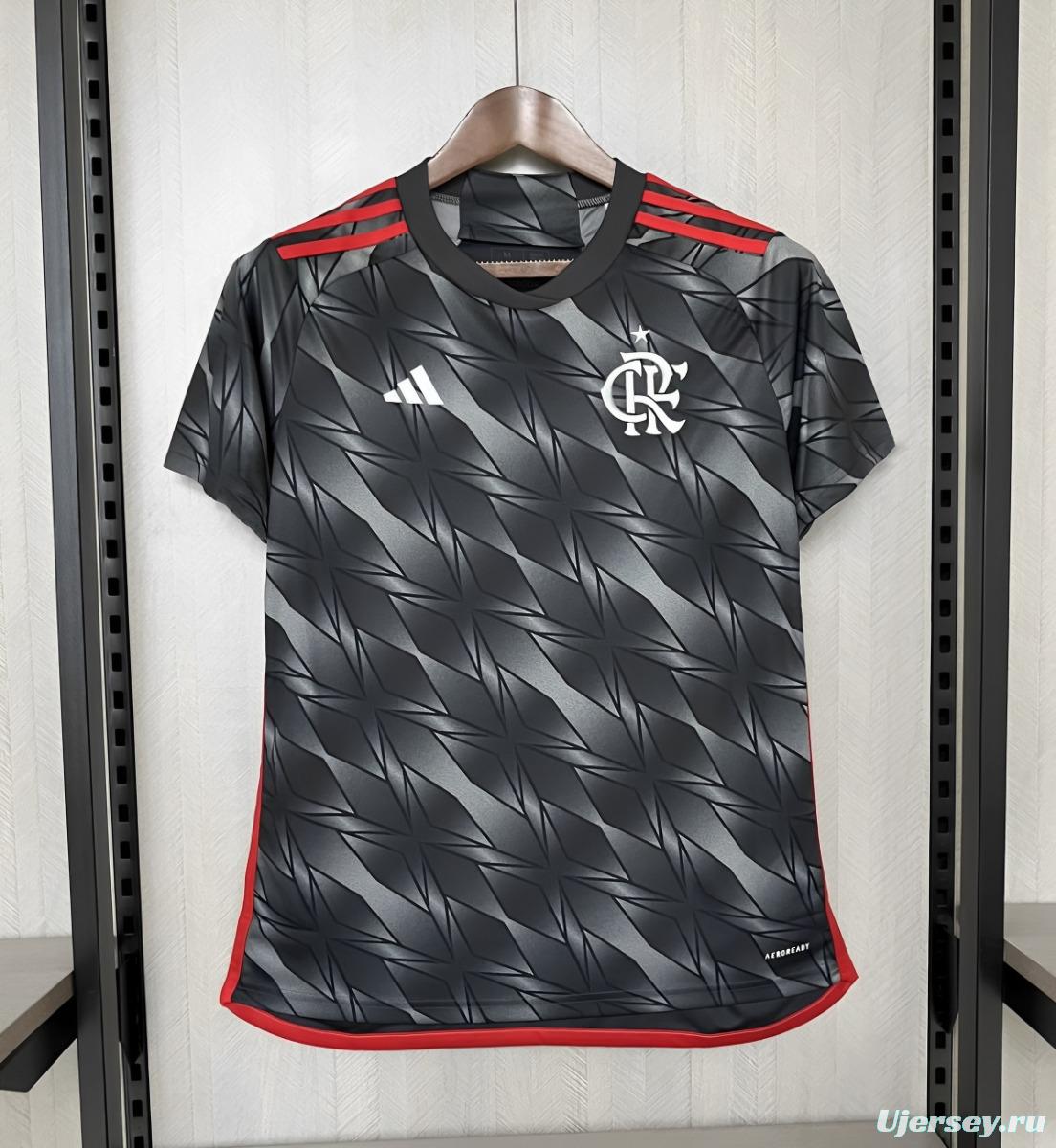 24/25 Womens Flamengo Third Black Jersey  NO Sponsor