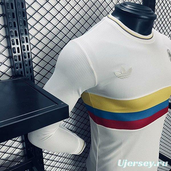 Player Version 2024 Colombia White 120Th Anniversary Long Sleeve Jersey