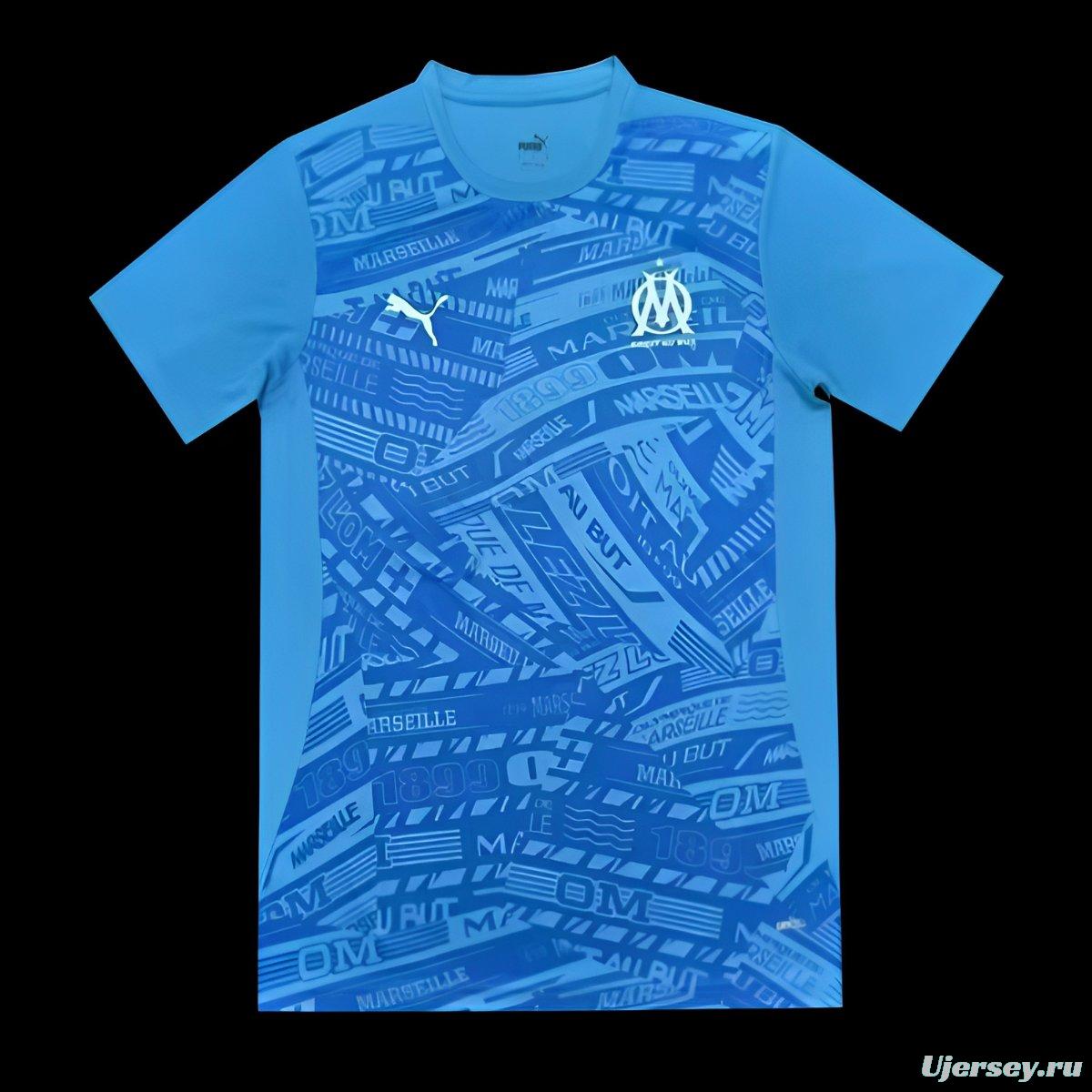 24/25 Olympique Marseille Blue Pre-match Jersey