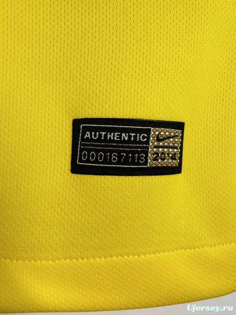 Retro 2014 Brazil Home Jersey