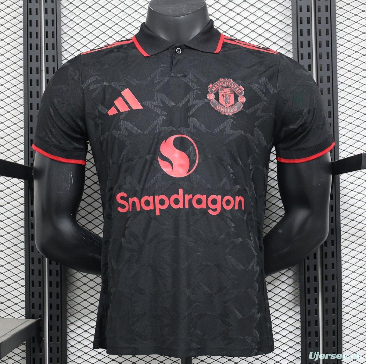 Player Version 25/26 Manchester United Black Special Jersey