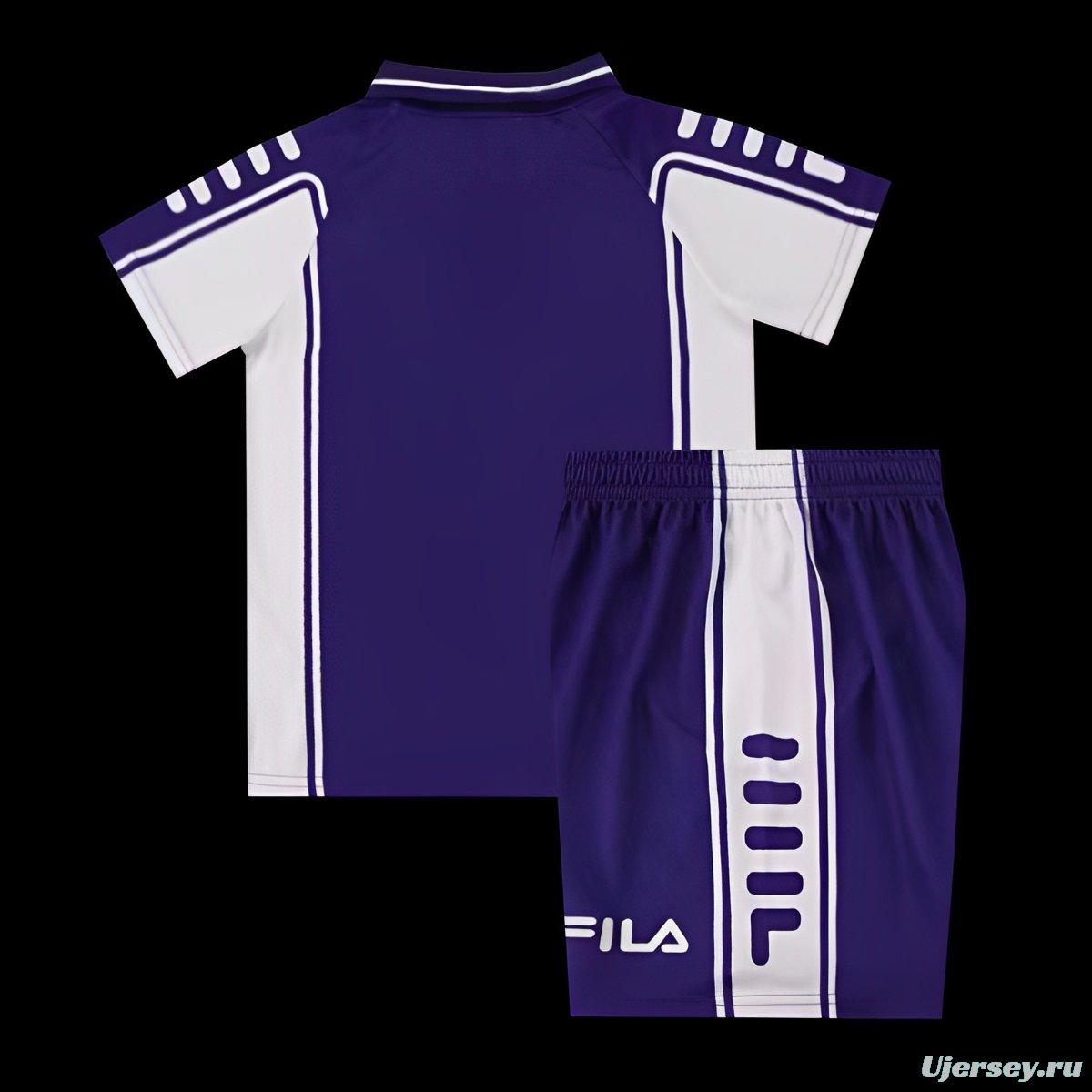 Retro Kids 99/00 Fiorentina Home Soccer Jersey