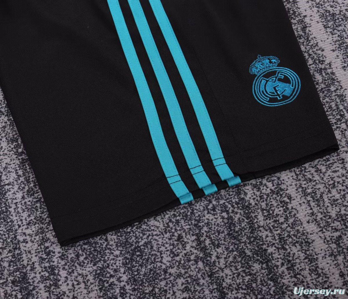 Retro Kids 17/18 Real Madrid Away Black Jersey