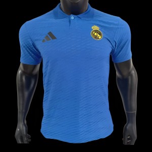 Player Version 24/25 Real Madrid Blue Polo Jersey