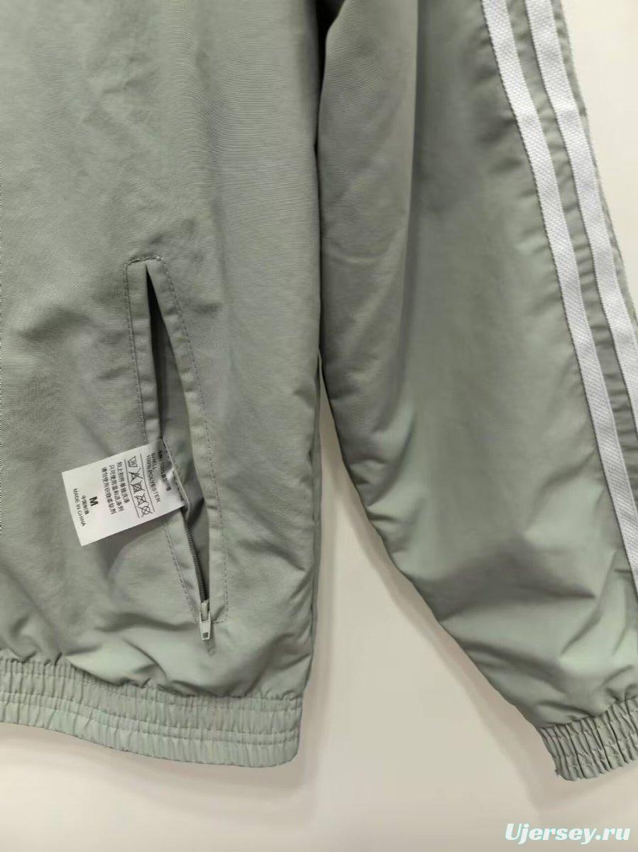 2025 France Blue/Grey Reversible Windbreaker