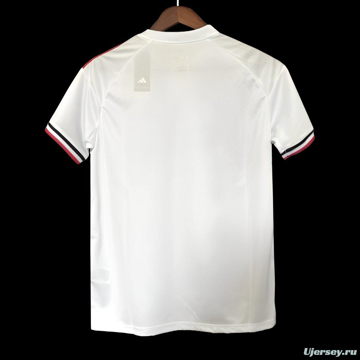 25/26 Manchester United White Rose Pattern Special Jersey