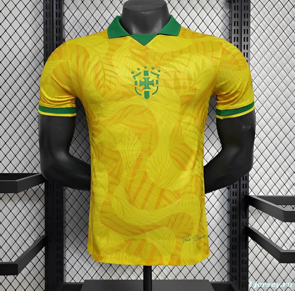 25/26 Player Version Brazil Commemorative Edition Yellow Jersey