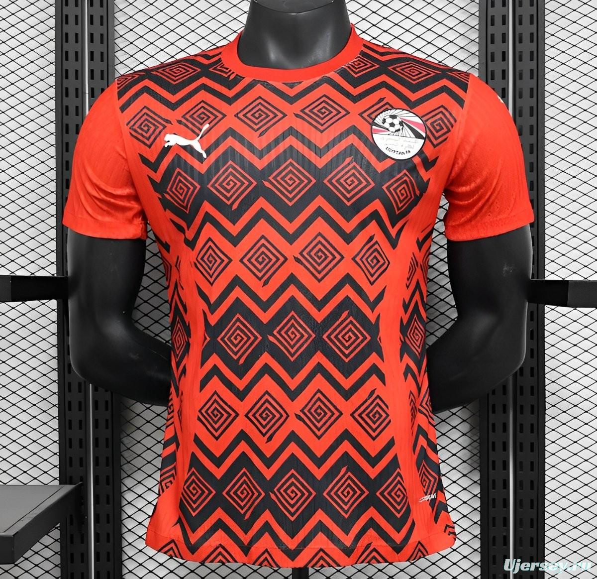 2024 Player Version Egypt Training Red Jersey