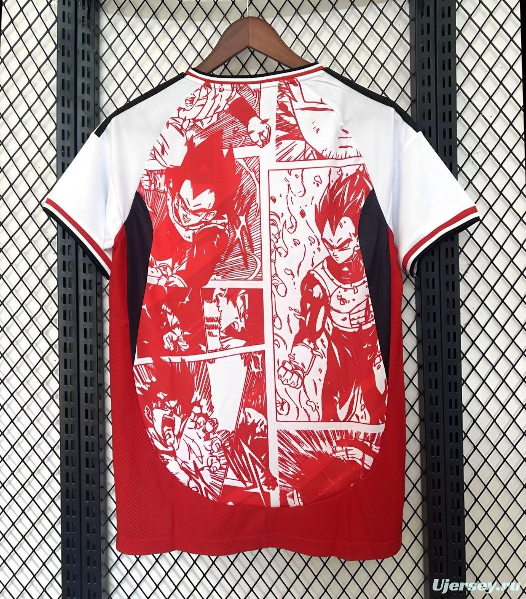 2024 Japan National Team Dragon Ball Z Limited Edition Red/White Jersey