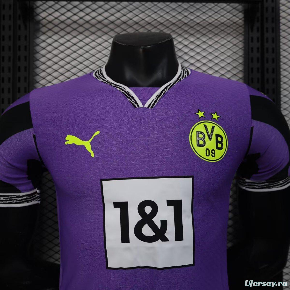 Player Version 24/25 Borussia Dortmund Anniversary 4th Goalkeeper Purple Jersey