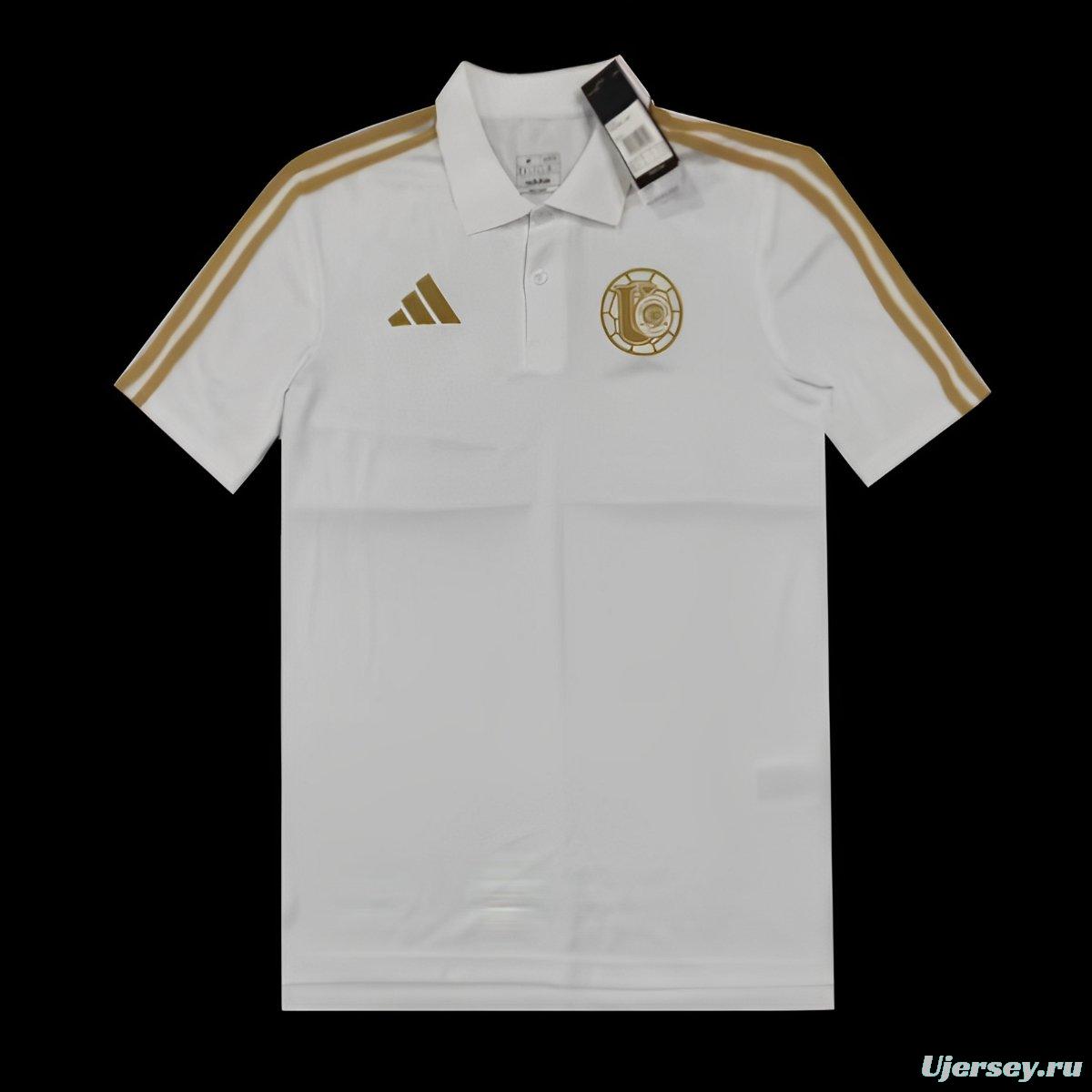 25/26 Adidas Tigres UANL DNA Polo White Jersey